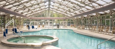 Indoor pool, seasonal outdoor pool, pool cabanas (surcharge)