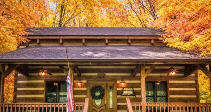 Hot Tub Log Cabin on 5 Wooded Acres