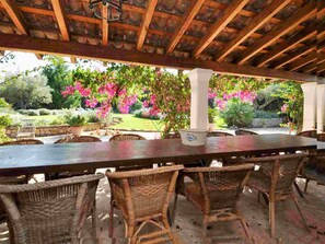 Outdoor dining - Can Teulada, private pool Pollensa 8 persons (Pollensa)