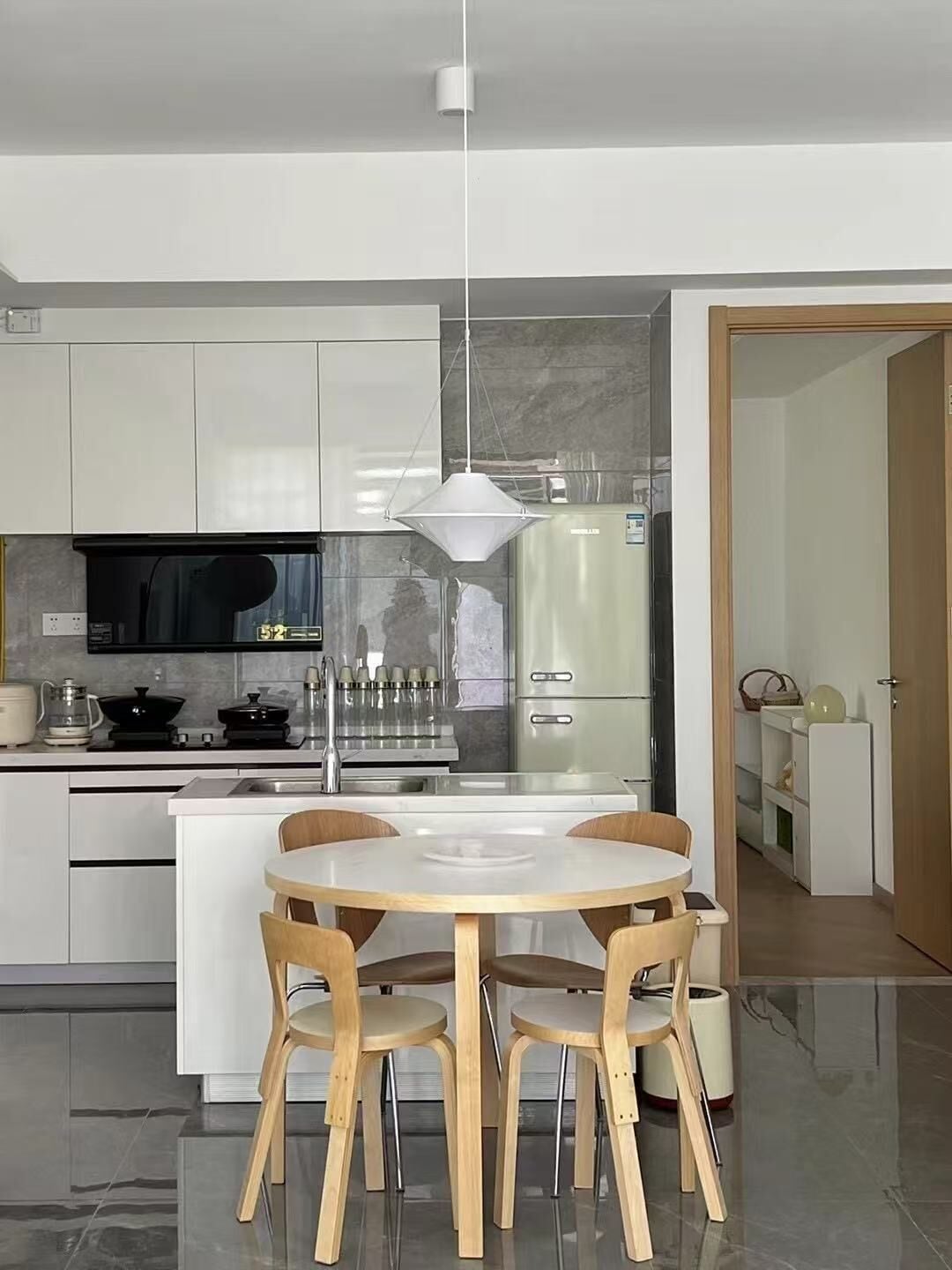 클래식 타운홈, 정원 전망 | 전용 주방