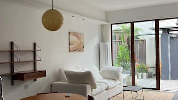 Maison mitoyenne Classique, vue jardin | Coin séjour