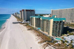 Exterior - New Listing! Gulf Front Escape at Sunbird | Gulf Views, Balcony & Steps to the Beach! (Panama City Beach)