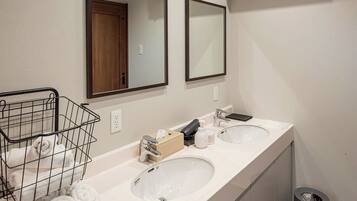 Hair dryer, towels