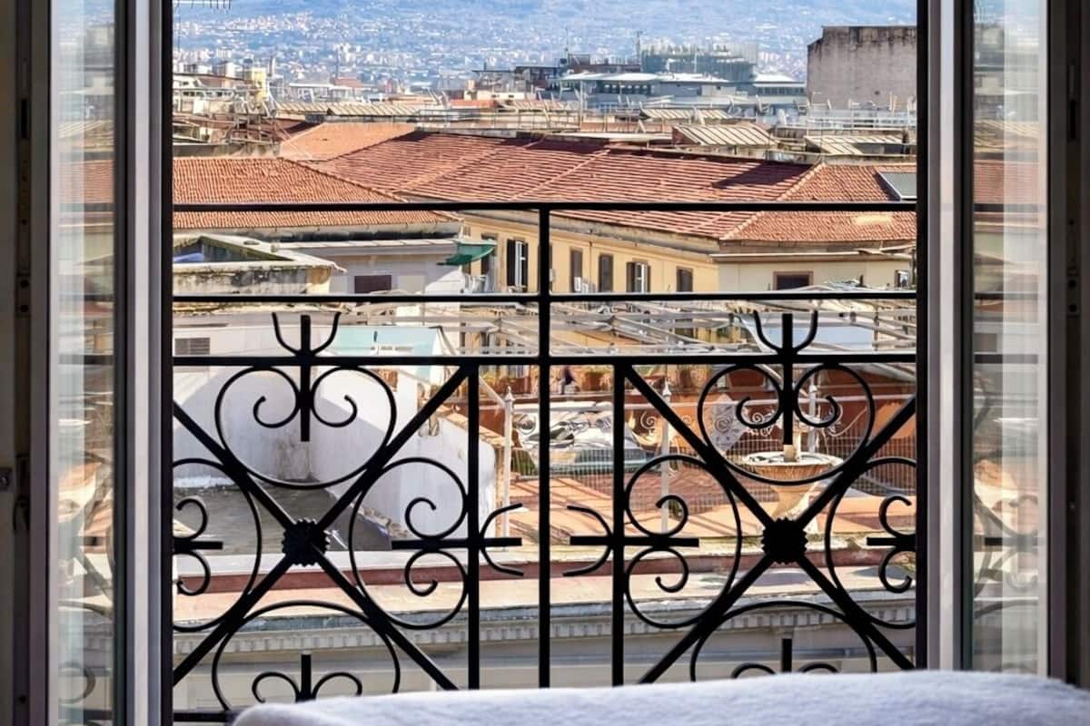 华丽双人房, 阳台, 山景