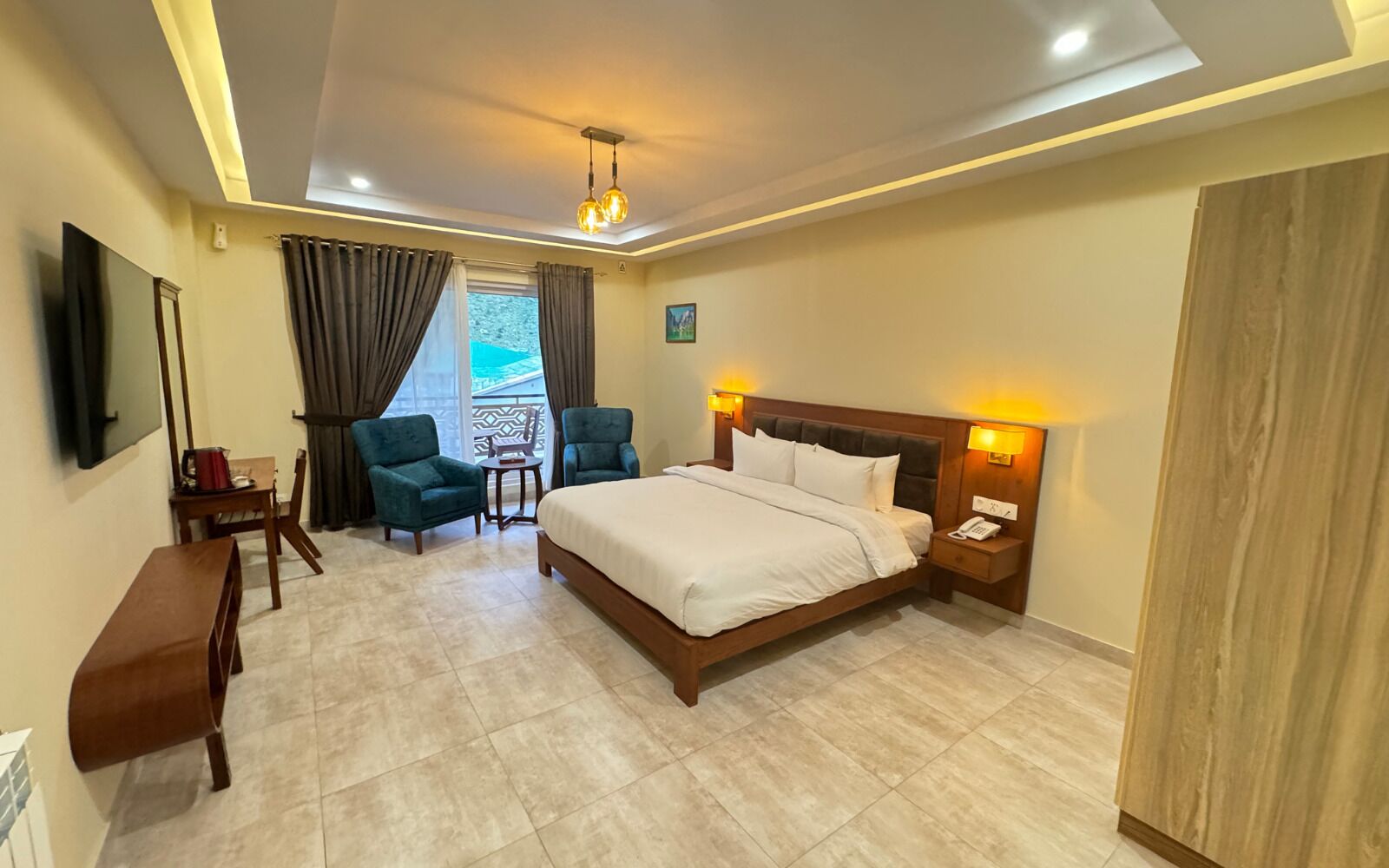 Estúdio luxo, vista para a montanha