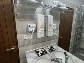 Estúdio luxo, vista para a montanha | Banheiro