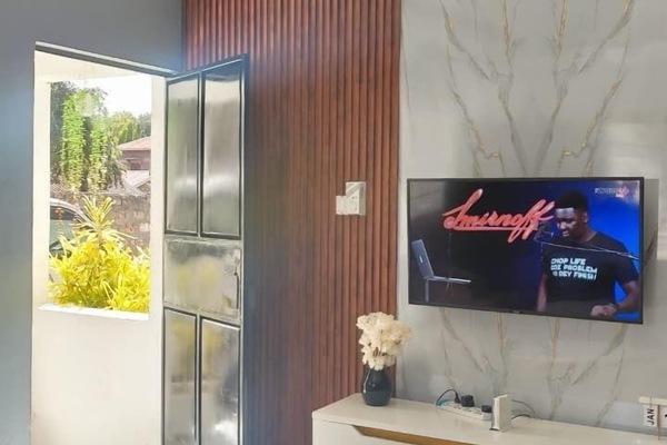 Family Apartment | Living area | 32-inch Smart TV with digital channels