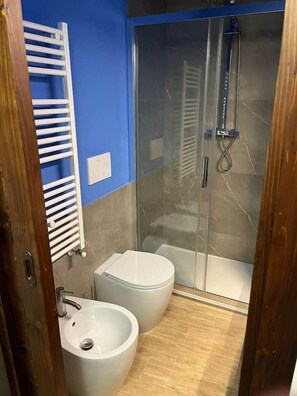 Shower, hair dryer, bidet, soap - A Blue Primrose in the hamlet (Montecchio)