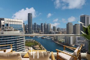 Duplex, Balcony, Canal View | Balcony view - LUX The Dorra Bay Marina View Suite (Dubai)