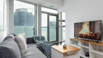 Panoramic-Suite, 1 Schlafzimmer, Stadtblick | Wohnbereich