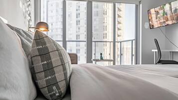 Luxury-Studio, Balkon, Stadtblick