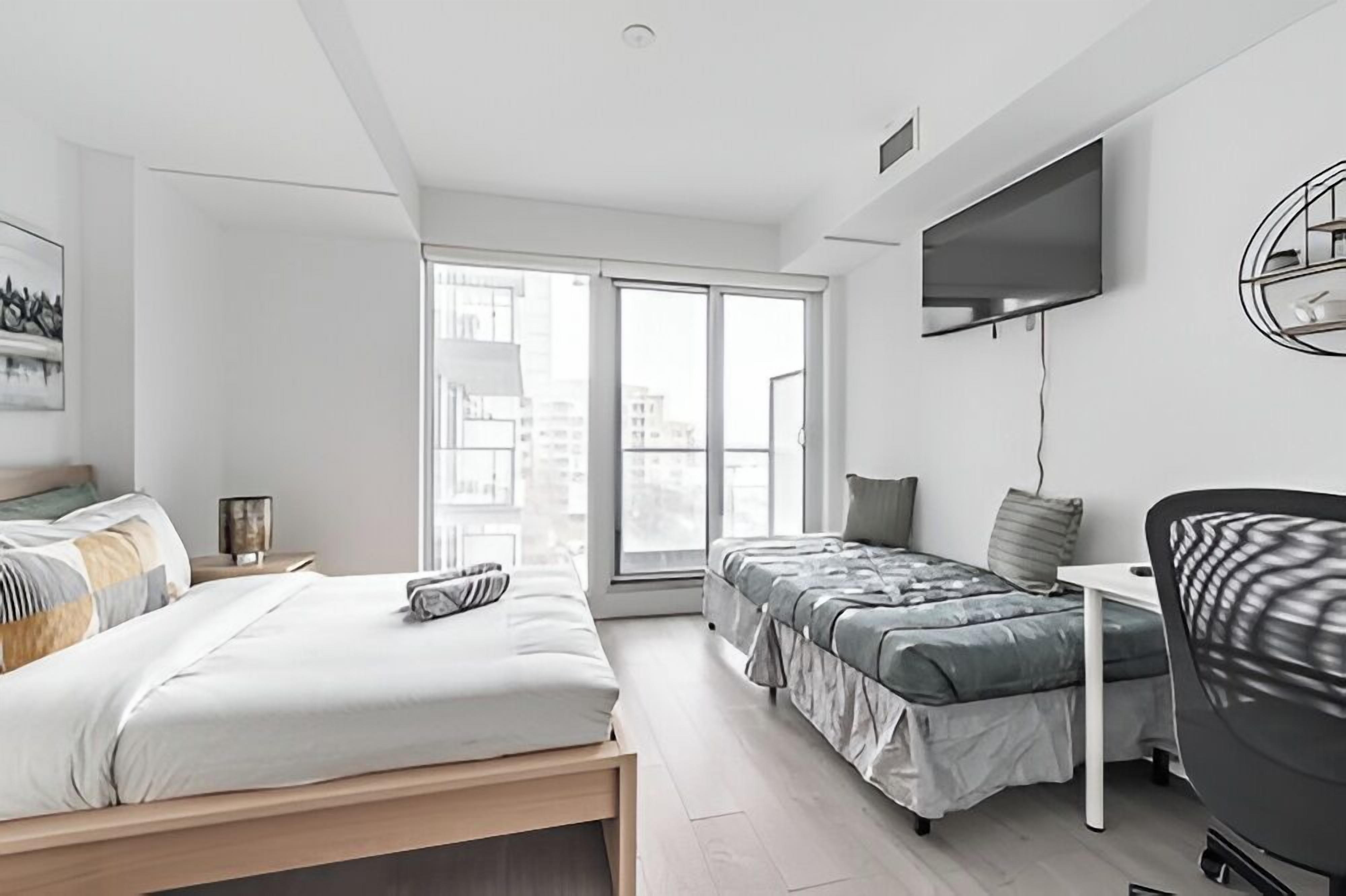 デラックス スタジオスイート シティビュー | リビング エリア