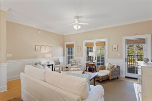 TV - Park District of Watercolor | Park View | Huge Balcony | Central Location! (Santa Rosa Beach)