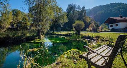 Cozy vacation home with pond near Wendelstein and Schliersee