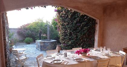 Family home, sleeps 8, terrace with panoramic view in Porquerolles