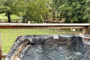 Cabin, 1 Bedroom | Outdoor spa tub - Hanky Panky 1 Bedroom Cabin (Pigeon Forge)