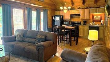 Cabin, 2 Bedrooms | Living area | Smart TV