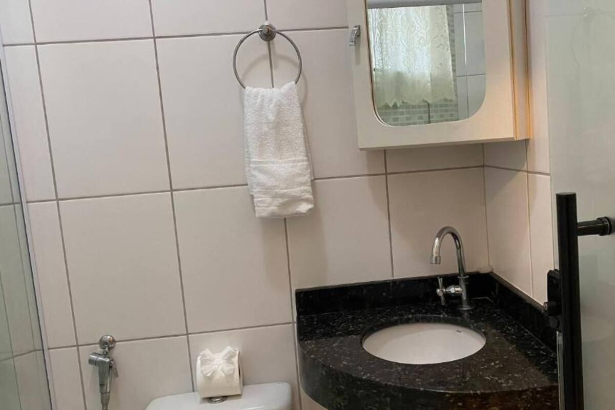 Comfort Double Room | Bathroom | Shower, hair dryer, towels, soap