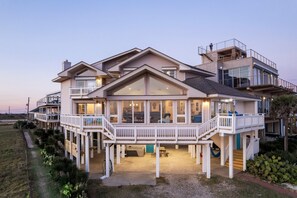 Exterior - Beachfront 5BR | Hot Tub & Sauna | Wraparound Deck | Sleeps 14 | Pet-Friendly (Galveston)