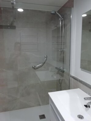 Double or Twin Room, City View | Bathroom | Shower, hair dryer, towels, soap