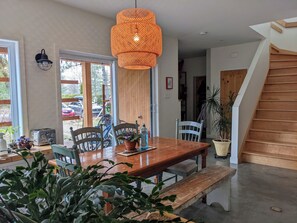 Dining - Lac d'Argent access, bike path, walking village, Eastman, Eastern Townships (31 nights) (Eastman)