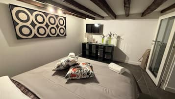 Deluxe Apartment, Pool View | Blackout curtains, soundproofing, iron/ironing board, free WiFi