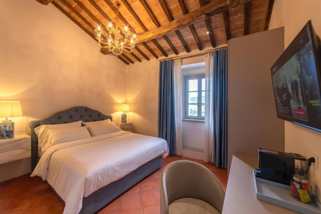 Quarto casal luxo, vista para a montanha