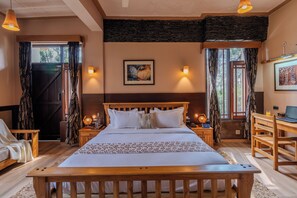 In-room safe, desk, laptop workspace, blackout curtains - The Divine Hima (Dharamshala)