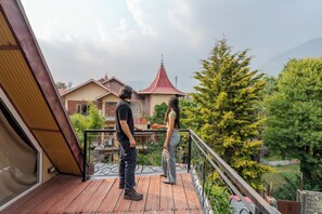 Penthouse Luxe, vue montagne | Terrasse/Patio