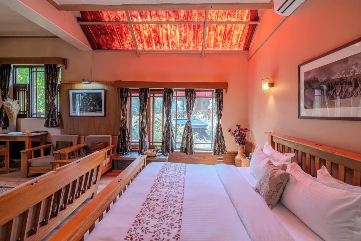 Chambre familiale, vue sur la montagne