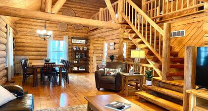 Hidden Log Cabin Hot Tub Ping Pong Family