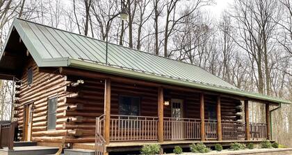 Hidden Log Cabin Hot Tub Ping Pong Family