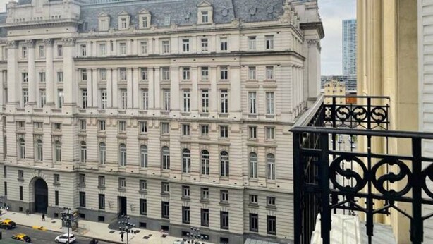 A large, historic building with multiple floors and a classic architectural style. - La Platea de Bs As [7A] Views of the Libertad Palace (Buenos Aires)