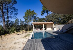 Pool - Villa with swimming pool and view – Drôme Provençale (Saint-Restitut)