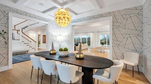 Dining - Elegant Shinnecock Hills Retreat with Private Pool and Community Amenities... (Southampton)