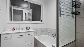 Hair dryer, towels