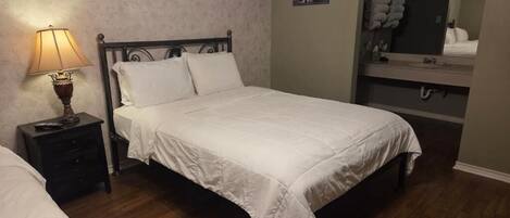 Laptop workspace, iron/ironing board (on request), WiFi (free)