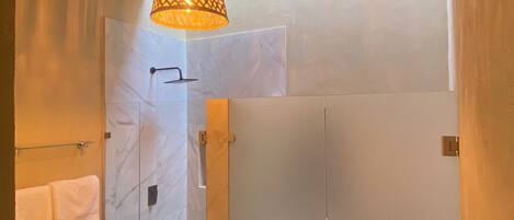 Towels, soap, toilet paper
