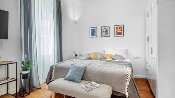 Comfort studio, uitzicht op de stad