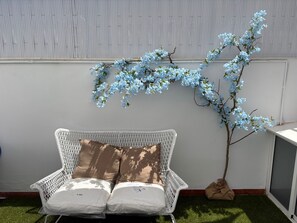Terrace/patio - "Villa Chilches - 1st line beach - Terrace with sea views and jacuzzi" (Vélez-Málaga)
