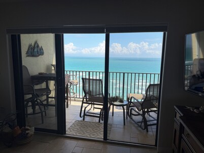 ENJOY SUNRISES, SUNSETS FROM THIS BEAUTIFUL 7TH FLOOR HUTCHINSON ISLAND CONDO!!