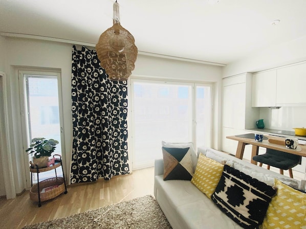 Living room - Nordic Home Bliss With Marimekko Moments (Helsinki)