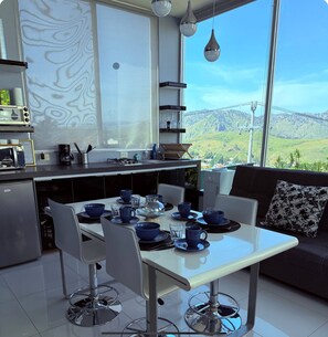 Dining - Beautiful apartment with a private Jacuzzi (Jal.)
