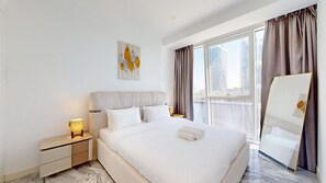 1 bedroom, iron/ironing board, WiFi, bed sheets - Modern 1 Bed l Creek View l Business Bay (Business Bay)