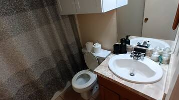 Towels, soap, toilet paper