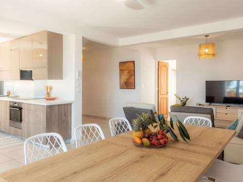 Komfortables Haus, Panoramablick auf das Meer