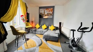 Appartement, 3 slaapkamers, open haard, uitzicht op tuin | Fitnessstudio