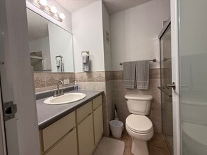 Apartamento, sacada, vista para a montanha | Banheiro