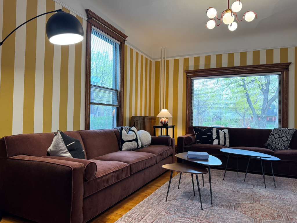 Smart TV, foosball, books, music library