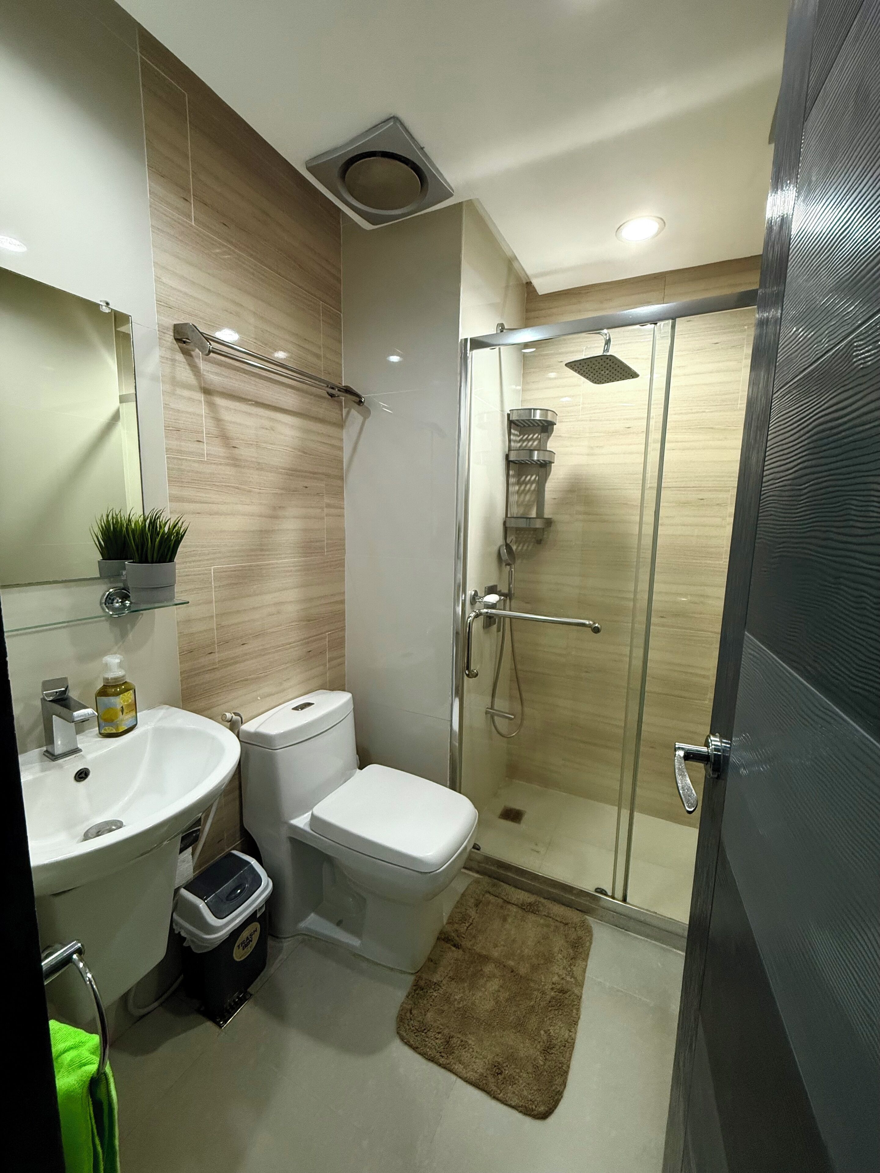 Towels, soap, toilet paper